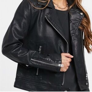 TopShop Vegan Black Leather Jacket
